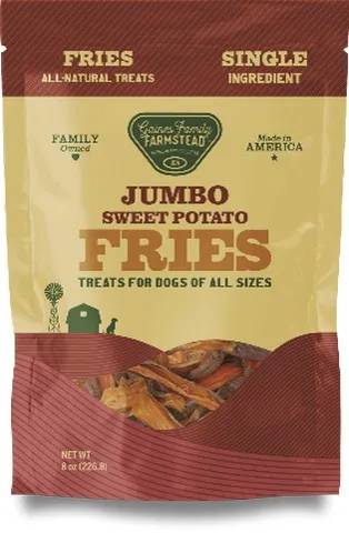 8oz Gaines Family JUMBO Sweet Potato Fries - Dog/Cat Supplements